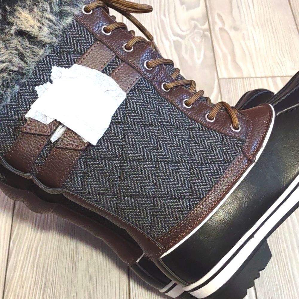 (B-1330) Womens Duck Snow Boots Fuzzy Fur Warm Waterproof Size 5 - Picture 6 of 9